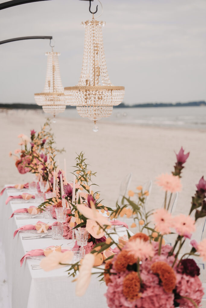 Sitzordnung Hochzeit am Strand